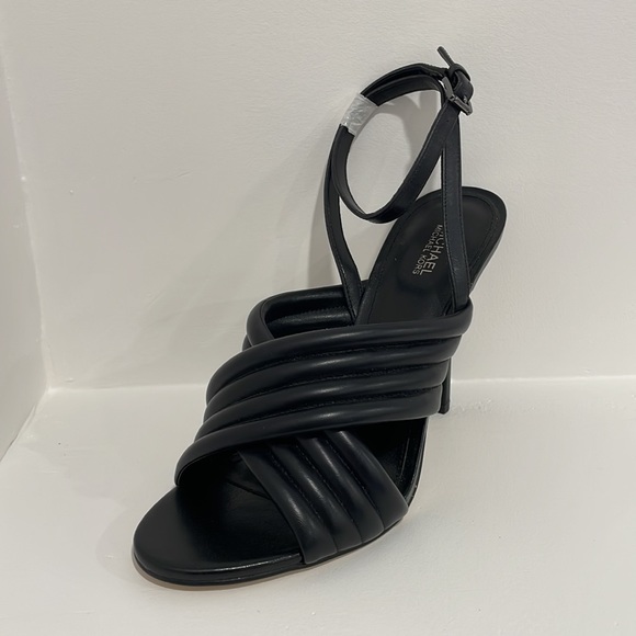NWOT MICHAEL Michael Kors Royce Padded Leather Sandals - Picture 5 of 14